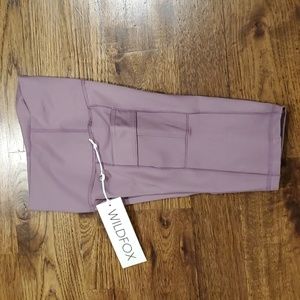 Womens Wildfox light purple cargo bike shorts size XS